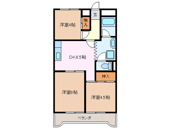 第一野呂マンションの物件間取画像